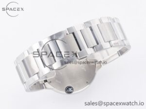 Ballon Bleu 42mm SS AF 1:1 Best Edition White Texture Dial on SS Bracelet A2824 V5 - Image 15