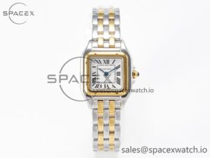 Panthère Secrete Ladies 22mm SS/YG 8848F 1:1 Best Edition White Dial on SS/YG Bracelet Ronda Quartz