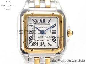 Panthère Secrete Ladies 22mm SS/YG 8848F 1:1 Best Edition White Dial on SS/YG Bracelet Ronda Quartz - Image 2