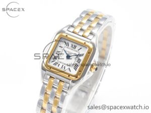 Panthère Secrete Ladies 22mm SS/YG 8848F 1:1 Best Edition White Dial on SS/YG Bracelet Ronda Quartz - Image 4