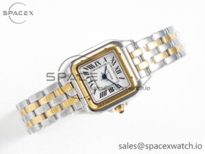 Panthère Secrete Ladies 22mm SS/YG 8848F 1:1 Best Edition White Dial on SS/YG Bracelet Ronda Quartz - Image 7