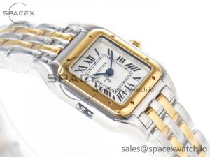 Panthère Secrete Ladies 22mm SS/YG 8848F 1:1 Best Edition White Dial on SS/YG Bracelet Ronda Quartz - Image 6