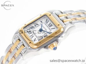Panthère Secrete Ladies 22mm SS/YG 8848F 1:1 Best Edition White Dial on SS/YG Bracelet Ronda Quartz - Image 5