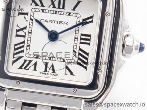 Panthère Secrete De Ladies 27mm SS BVF 1:1 Best Edition White Dial on SS Bracelet Ronda Quartz - Image 10