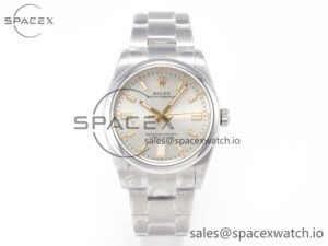 Oyster Perpetual 126000 36mm BPF 1:1 Best Edition 904L Steel Silver White Dial A3230