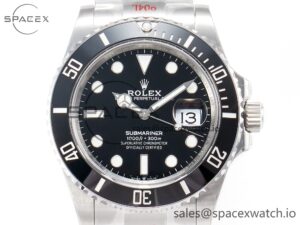 Submariner 126610LN Black 904L Steel GMF 1:1 Best Edition on SS Bracelet VR3235 V3 - Image 2
