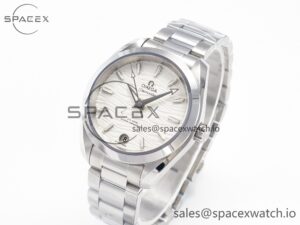 Aqua Terra 150M SS VSF 1:1 Best Edition White Dial SS Hand on SS Bracelet A8800 - Image 4