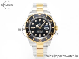Sea-Dweller 126603 APF Best Edition Black Dial on SS/YG Bracelet VR3235