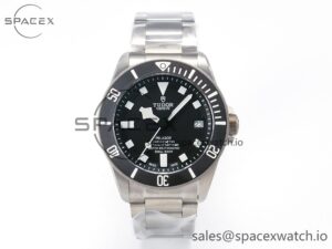 Pelagos Titanium Black Ceramic XF 1:1 Best Edition Black Dial on Titanium Bracelet A2824