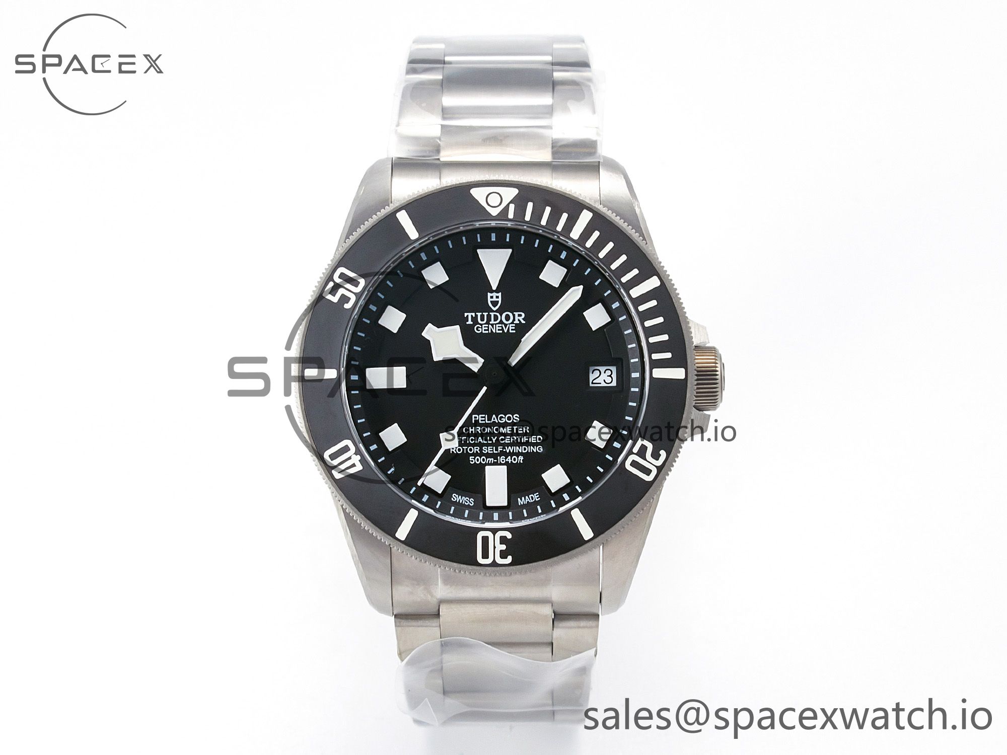 IMG_1401 拷贝 Pelagos Titanium Black Ceramic XF 1:1 Best Edition Black Dial on Titanium Bracelet A2824 - Image 1