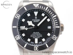 Pelagos Titanium Black Ceramic XF 1:1 Best Edition Black Dial on Titanium Bracelet A2824 - Image 2