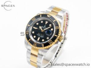 Sea-Dweller 126603 APF Best Edition Black Dial on SS/YG Bracelet VR3235 - Image 4