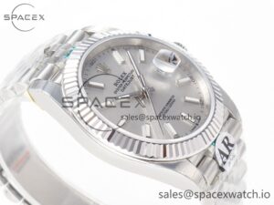 DateJust 41 126334 Fluted Bezel ARF 1:1 Best Edition 904L Steel Silver Stick Dial on Jubilee Bracelet VR3235 - Image 6