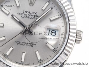 DateJust 41 126334 Fluted Bezel ARF 1:1 Best Edition 904L Steel Silver Stick Dial on Jubilee Bracelet VR3235 - Image 11