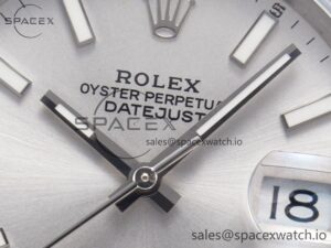 DateJust 41 126334 Fluted Bezel ARF 1:1 Best Edition 904L Steel Silver Stick Dial on Jubilee Bracelet VR3235 - Image 10