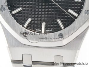 Royal Oak 41mm 15500 SS ZF 1:1 Best Edition Black Textured Dial on SS Bracelet SA4302 Super Clone V3 - Image 11