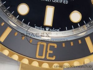 Sea-Dweller 126603 APF Best Edition Black Dial on SS/YG Bracelet VR3235 - Image 12