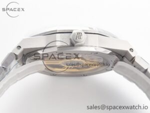 Royal Oak 41mm 15500 SS ZF 1:1 Best Edition Black Textured Dial on SS Bracelet SA4302 Super Clone V3 - Image 13