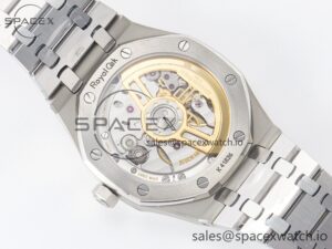 Royal Oak 41mm 15500 SS ZF 1:1 Best Edition Black Textured Dial on SS Bracelet SA4302 Super Clone V3 - Image 15