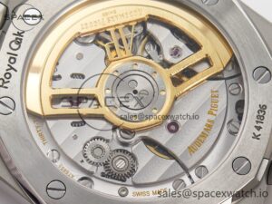 Royal Oak 41mm 15500 SS ZF 1:1 Best Edition Black Textured Dial on SS Bracelet SA4302 Super Clone V3 - Image 19