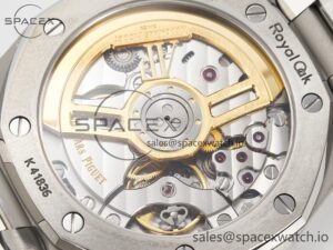 Royal Oak 41mm 15500 SS ZF 1:1 Best Edition Black Textured Dial on SS Bracelet SA4302 Super Clone V3 - Image 20