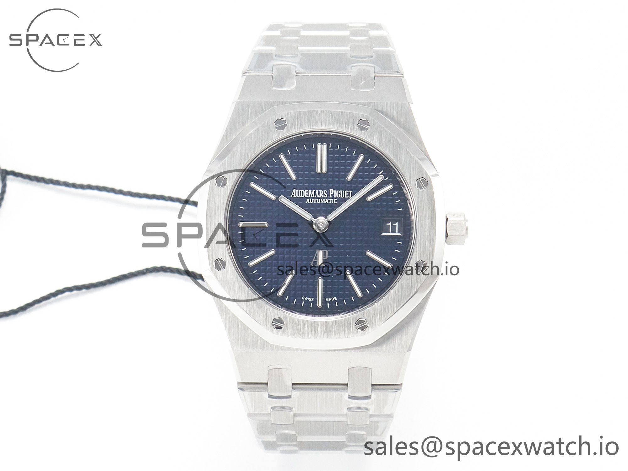 IMG_1439 拷贝 Royal Oak 39mm 15202 SS ZF 1:1 Best Edition Blue Textured Dial on SS Bracelet A2121 V2 - Image 1