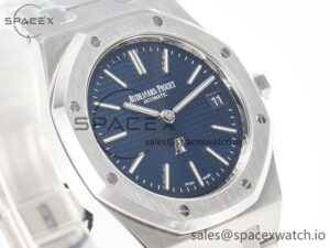 Royal Oak 39mm 15202 SS ZF 1:1 Best Edition Blue Textured Dial on SS Bracelet A2121 V2 - Image 3