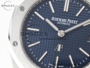 Royal Oak 39mm 15202 SS ZF 1:1 Best Edition Blue Textured Dial on SS Bracelet A2121 V2 - Image 12