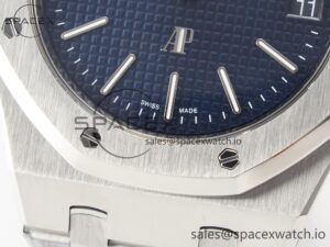 Royal Oak 39mm 15202 SS ZF 1:1 Best Edition Blue Textured Dial on SS Bracelet A2121 V2 - Image 15