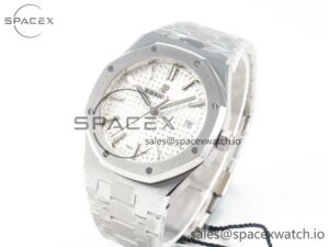 Royal Oak 34mm SS ZF 1:1 Best Edition White Textured Dial on SS Bracelet A5800 - Image 4