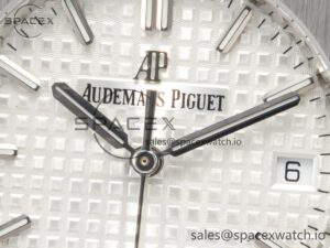 Royal Oak 34mm SS ZF 1:1 Best Edition White Textured Dial on SS Bracelet A5800 - Image 9
