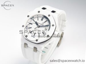 Royal Oak Offshore Diver 15707 White Ceramic ZF 1:1 Best Edition SA3120 Super Clone - Image 4