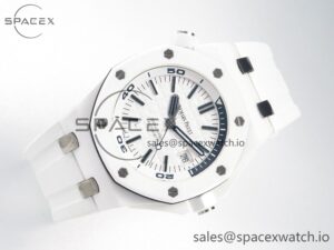 Royal Oak Offshore Diver 15707 White Ceramic ZF 1:1 Best Edition SA3120 Super Clone - Image 7