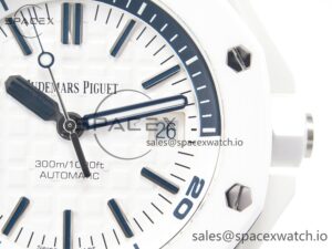 Royal Oak Offshore Diver 15707 White Ceramic ZF 1:1 Best Edition SA3120 Super Clone - Image 11