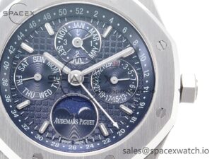 Royal Oak 41mm Perpetual Calendar 26574 SS APSF 1:1 Best Edition Blue Dial on SS Bracelet A5134 (CHS) - Image 11