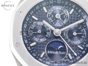 Royal Oak 41mm Perpetual Calendar 26574 SS APSF 1:1 Best Edition Blue Dial on SS Bracelet A5134 (CHS) - Image 9