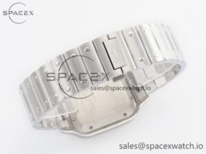 Santos de Cartier 40mm SS BVF 1:1 Best Edition White Dial on SS Bracelet MIYOTA 9015 - Image 14