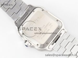 Santos de Cartier 40mm SS BVF 1:1 Best Edition White Dial on SS Bracelet MIYOTA 9015 - Image 15