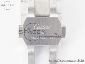 Santos de Cartier 40mm SS BVF 1:1 Best Edition White Dial on SS Bracelet MIYOTA 9015 - Image 21