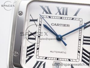 Santos de Cartier 40mm SS BVF 1:1 Best Edition White Dial on SS Bracelet MIYOTA 9015 - Image 9