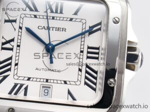 Santos de Cartier 40mm SS BVF 1:1 Best Edition White Dial on SS Bracelet MIYOTA 9015 - Image 10