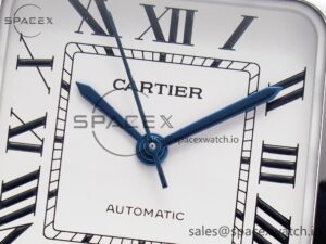 Santos de Cartier 35mm SS 2018 BVF 1:1 Best Edition White Dial on SS SmartLinks Bracelet MIYOTA 9015 V2 - Image 9