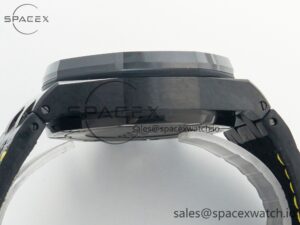 Royal Oak Offshore Bumble Bee Forged Carbon 1:1 JF Best Edition on Leather Strap A7750 w/ Cyclops & DW Mod - Image 13