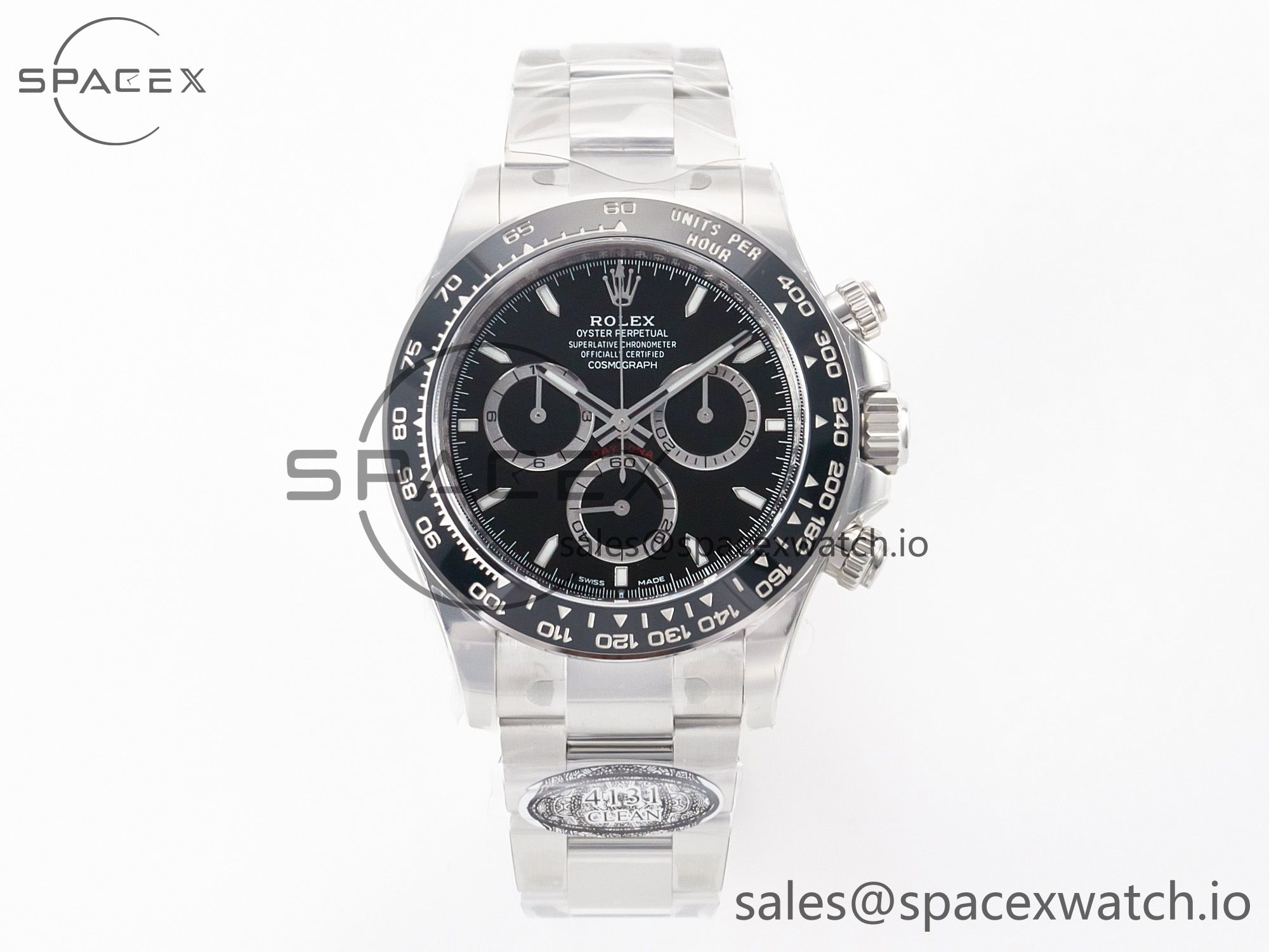 IMG_1757 拷贝 Daytona 126500 Clean 1:1 Best Edition 904L SS Case and Bracelet Black Dial SH4131 - Image 1