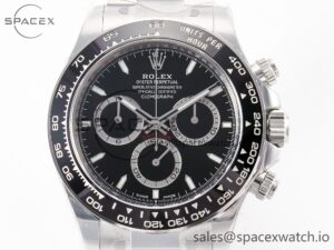 Daytona 126500 Clean 1:1 Best Edition 904L SS Case and Bracelet Black Dial SH4131 - Image 2