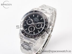 Daytona 126500 Clean 1:1 Best Edition 904L SS Case and Bracelet Black Dial SH4131 - Image 4