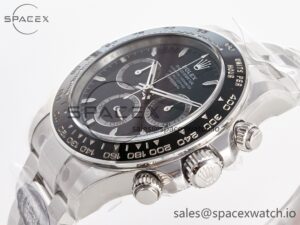 Daytona 126500 Clean 1:1 Best Edition 904L SS Case and Bracelet Black Dial SH4131 - Image 5