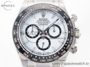Daytona 126500 Panda Clean 1:1 Best Edition 904L SS Case and Bracelet White Dial SH4131 - Image 2
