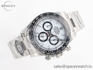 Daytona 126500 Panda Clean 1:1 Best Edition 904L SS Case and Bracelet White Dial SH4131 - Image 7
