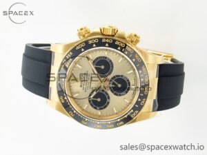 Daytona 126518 Clean YG 1:1 Best Edition YG Dial on Oysterflex Rubber Strap SH4131 - Image 8